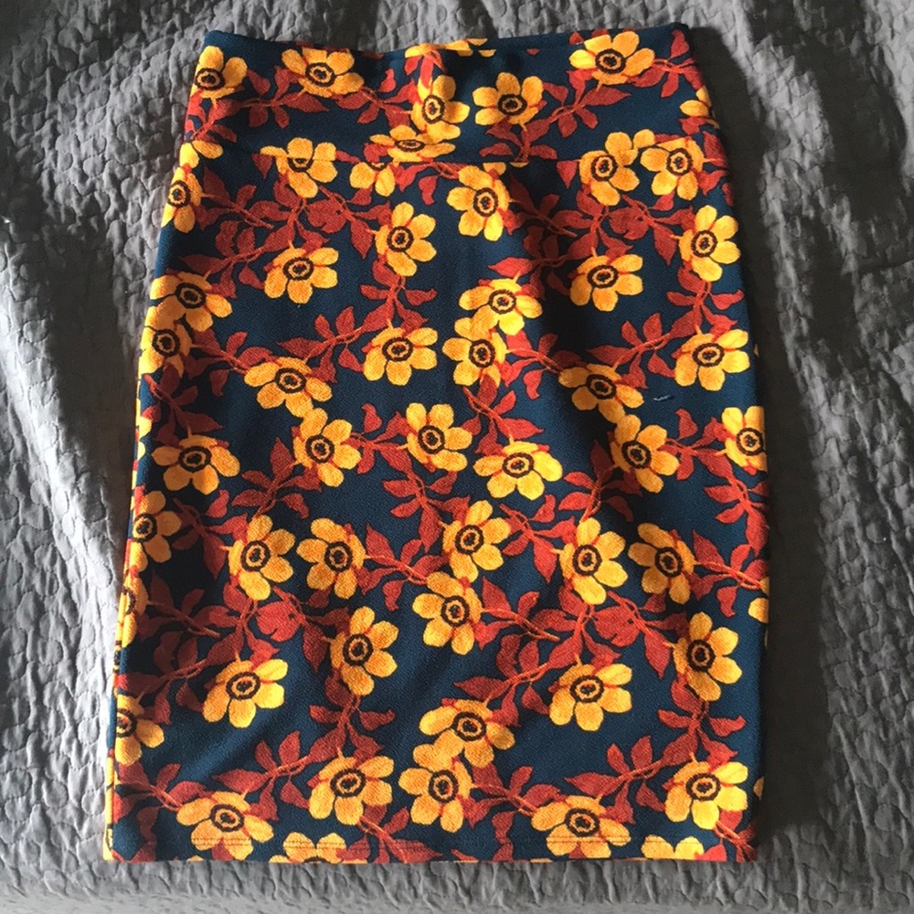 LuLaRoe Cassie printed skirt